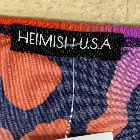 Swim Wear Cardigan Top M Bathing Suit Coverup Top Purple Black NWT Polyester - Picture 5 of 11